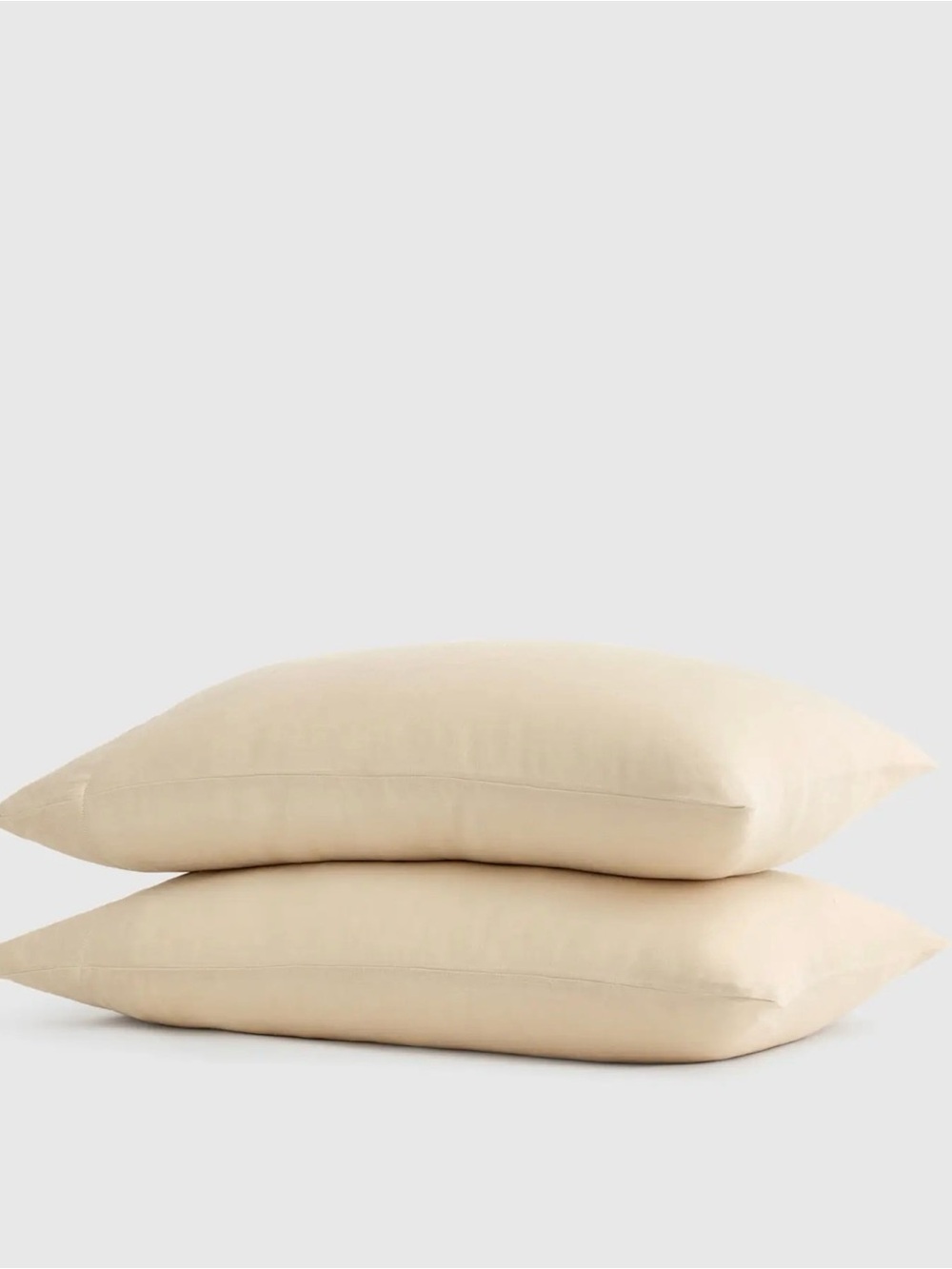 New Quince European Oat Linen Pillowcase Set - Retail $50
